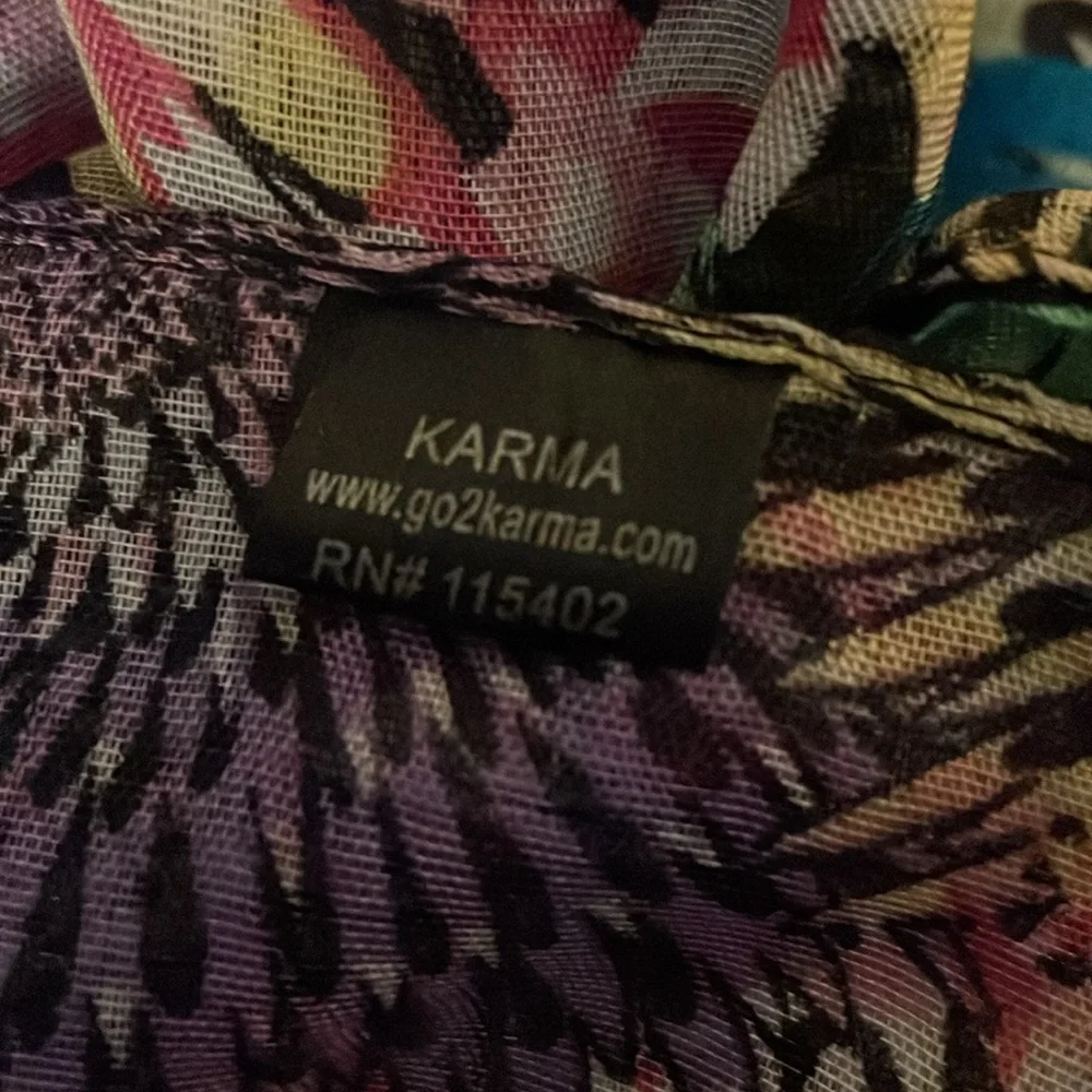 Oversized Chrysanthemum Floral Scarf/ Shawl. Multicolor. 70